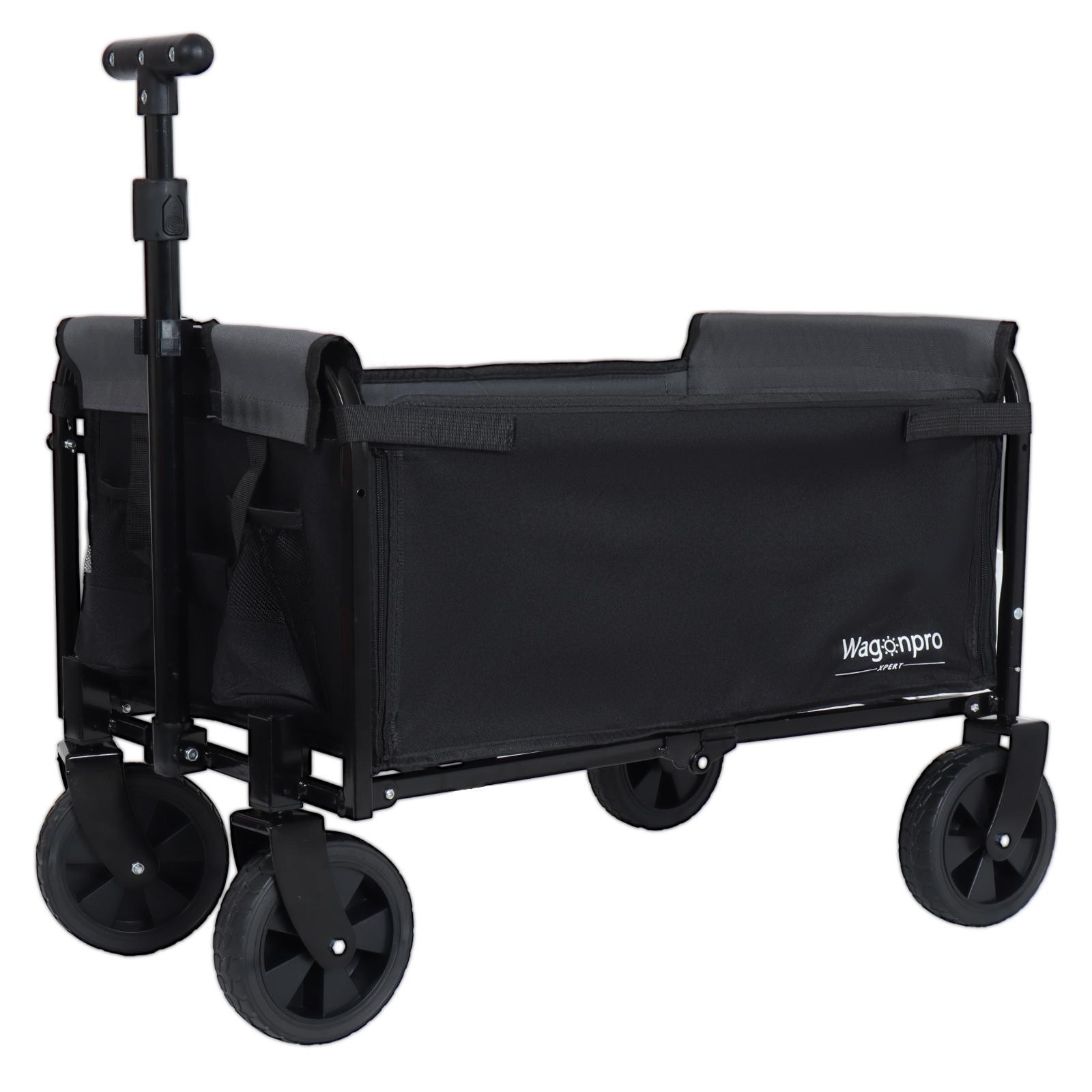 All-in- Convertible Folding Camping Wagon Cart: Bench Seat, Storage gallery