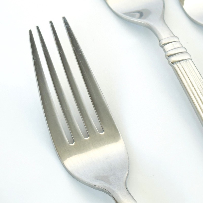 Pfaltzgraff Stainless Steel Flatware SCHEMATICS Misc Lot 7 Pieces Fork Spoon Kni gallery