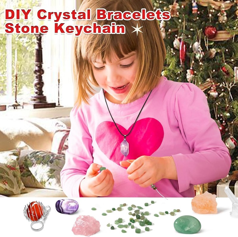 Holiday Crystal Countdown: 2024 Advent Calendar for Kids with Healing Stones gallery