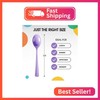 Party Solids Lavender Plastic Spoons 100 Pcs Lavender Spoons Disposable Utensils gallery