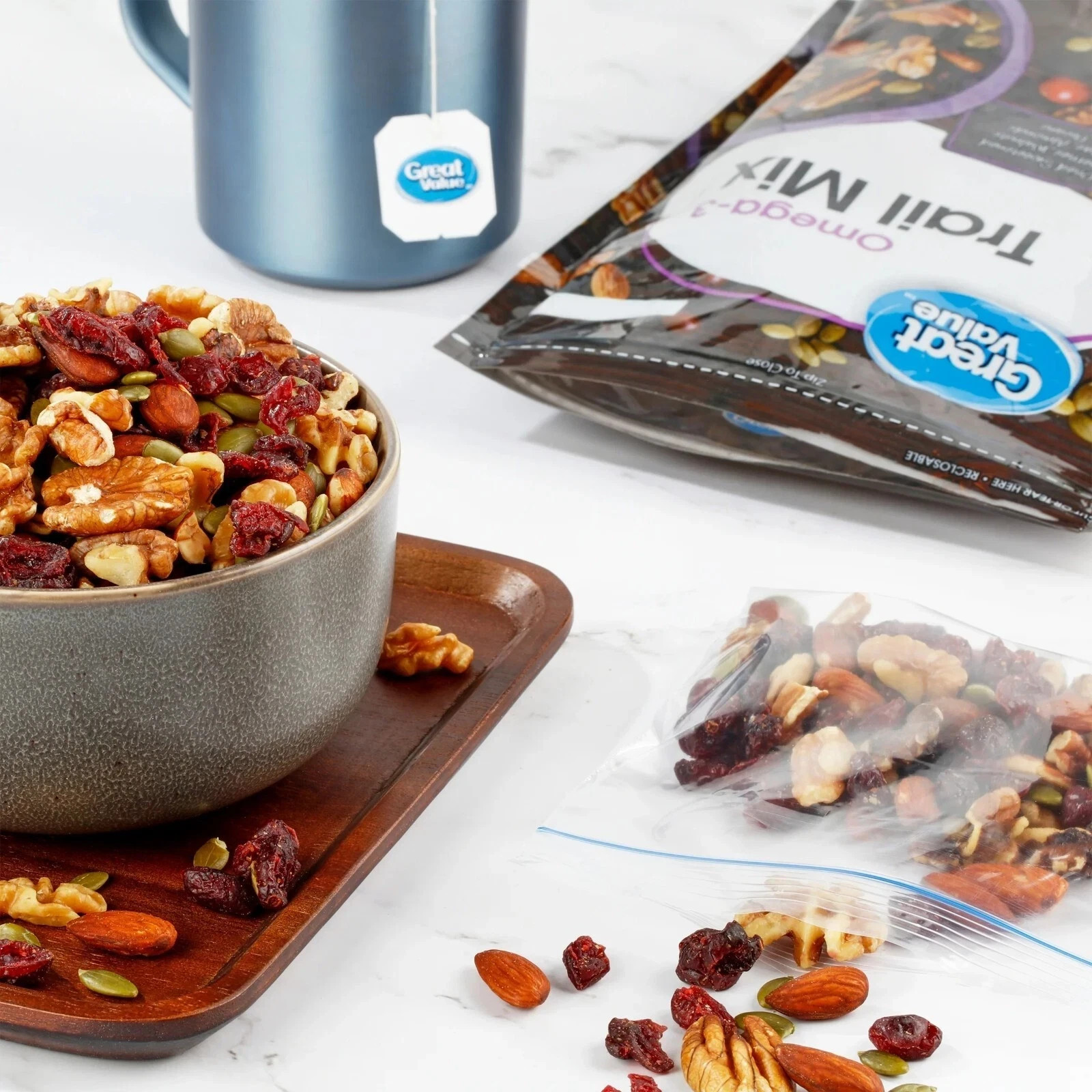 Great Value Omega-3 Trail Mix, 22 oz Brand New Item gallery