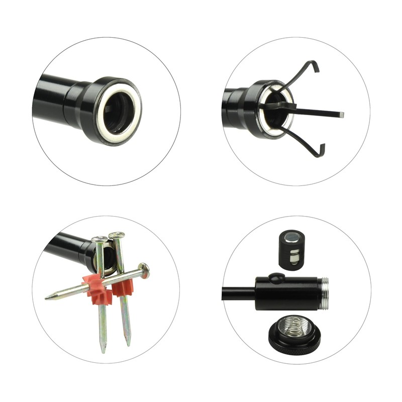 Flexible Claw Pickup Tool with Magnet telescoping Black gallery