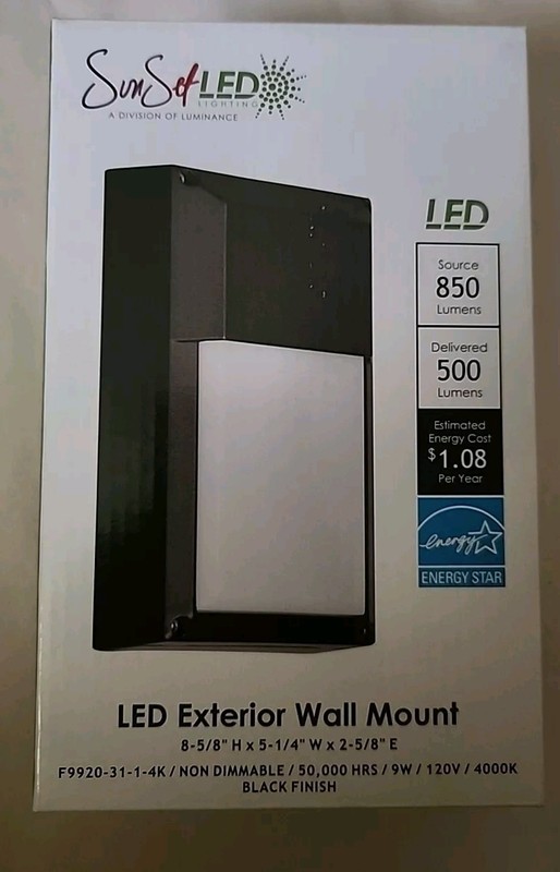 Sunset LED Lighting Exterior Wall Mount Light gallery