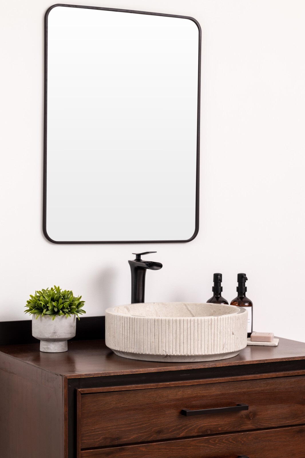 Natural Stone Vessel Bathroom Sink - Burj Ojinaga Marble gallery