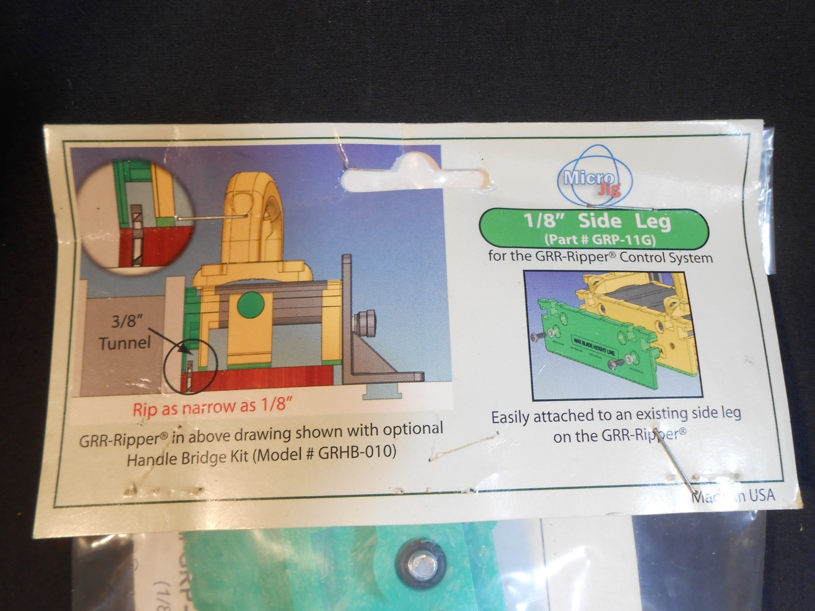 MicroJig #GRP-11G GRR-Ripper Leg Attachment - 1/8" gallery