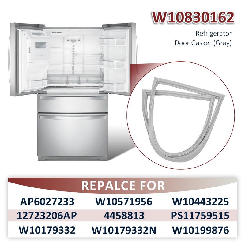 Compatible With Kenmore Whirlpool Refrigerator French Door Gasket W10830162 New gallery