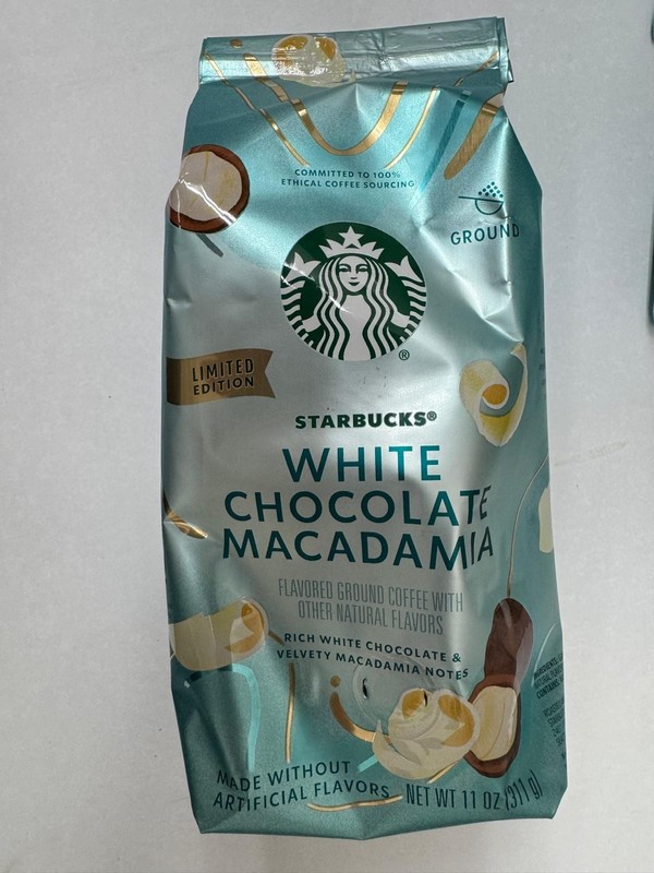 Starbucks White Chocolate Macadamia Nut, Flavored Ground Coffee 3-Pk gallery