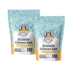 Fermentaholics 2 Pack Kosher Cheese Salt | Fine Grain Flaked Salt for…