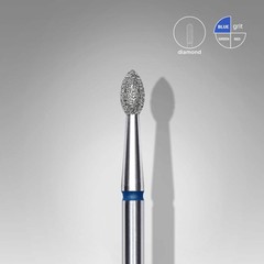 Diamond nail drill bit pointed bud EXPERT head diameter 2,5 mm / working part 4,