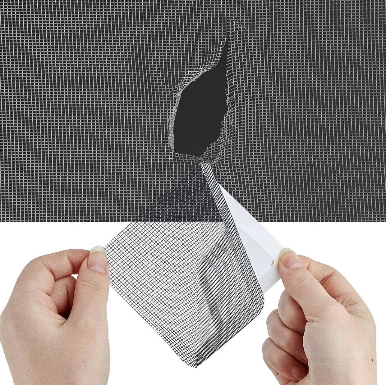 2 Pieces Window Door Screen Patch Repair Kit Cover Mesh Hole Tape Fix USA gallery