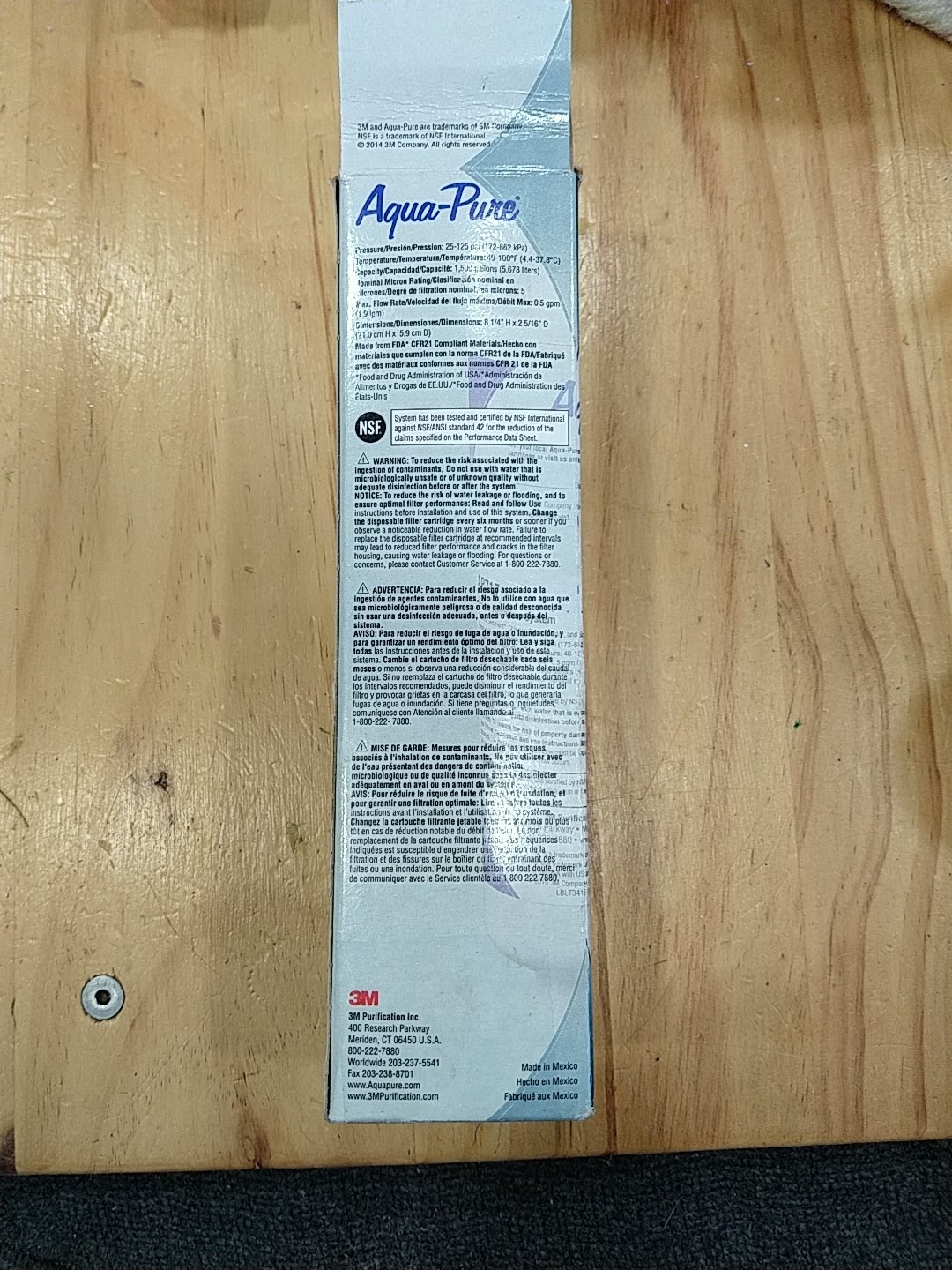 3M Aqua-Pure AP717 5 Micron Inline Carbon Water Filter 1/4 NPT *NEW* gallery