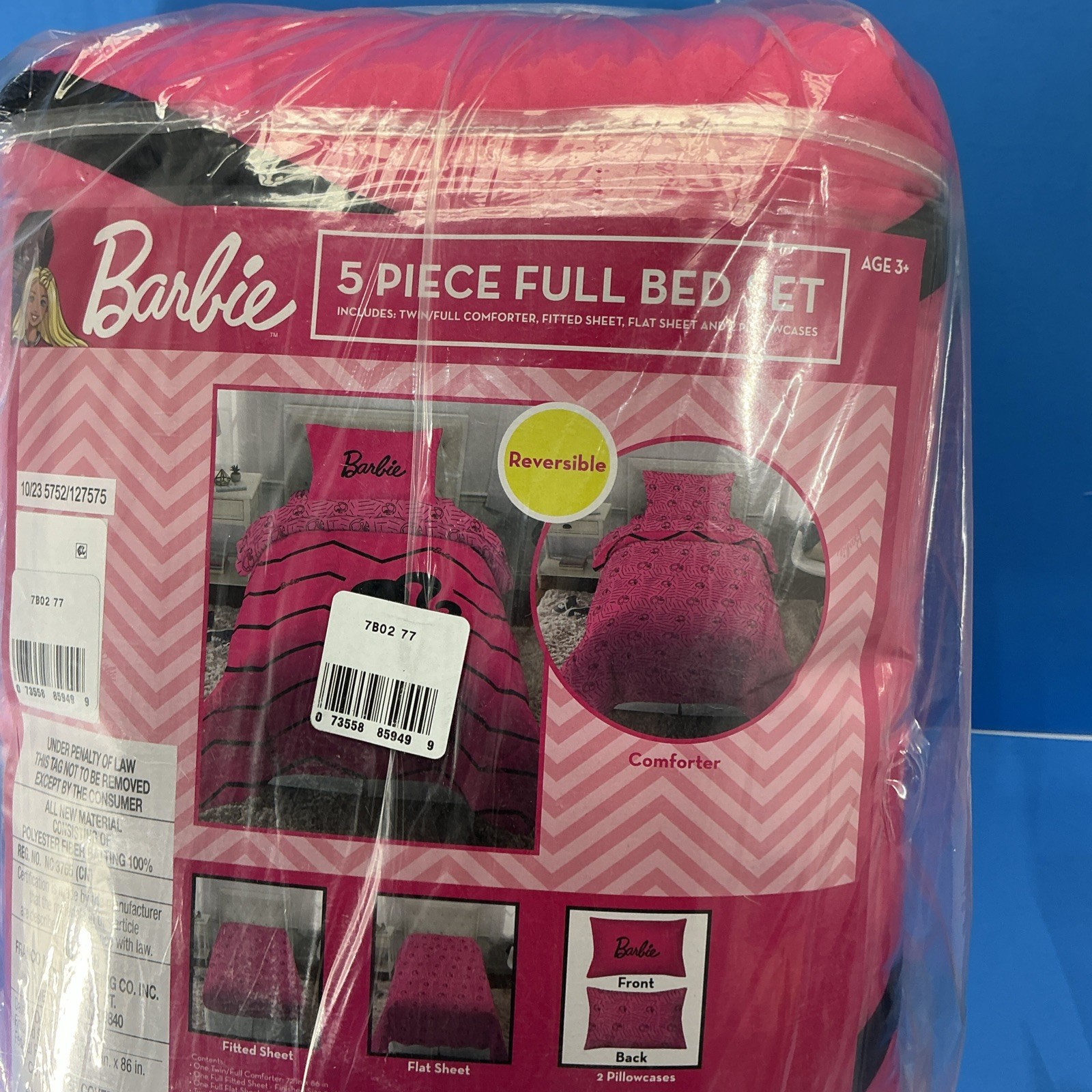 Barbie Twin/Full Bedding Super Soft Comforter and Sheet Set with Sham 5 Piece gallery