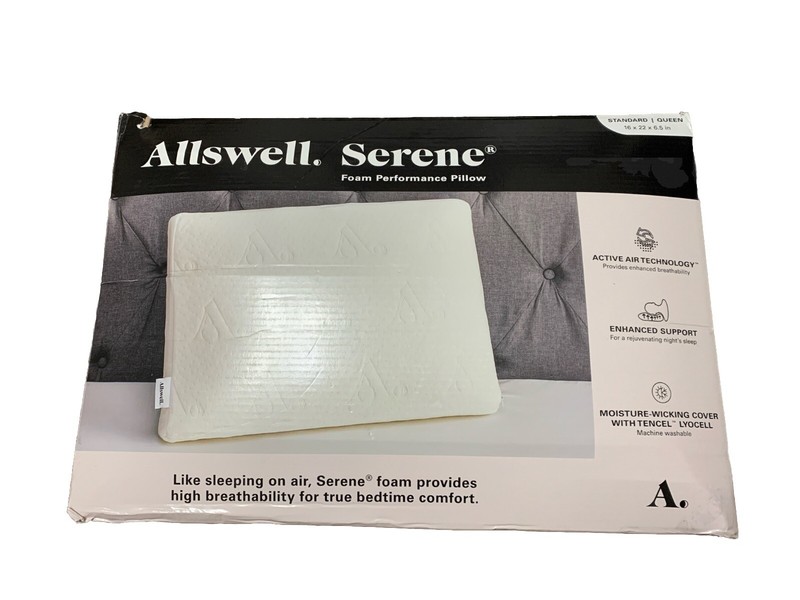 Allswell Serene Foam Performance Standard/Queen Bed Pillow with Cover gallery