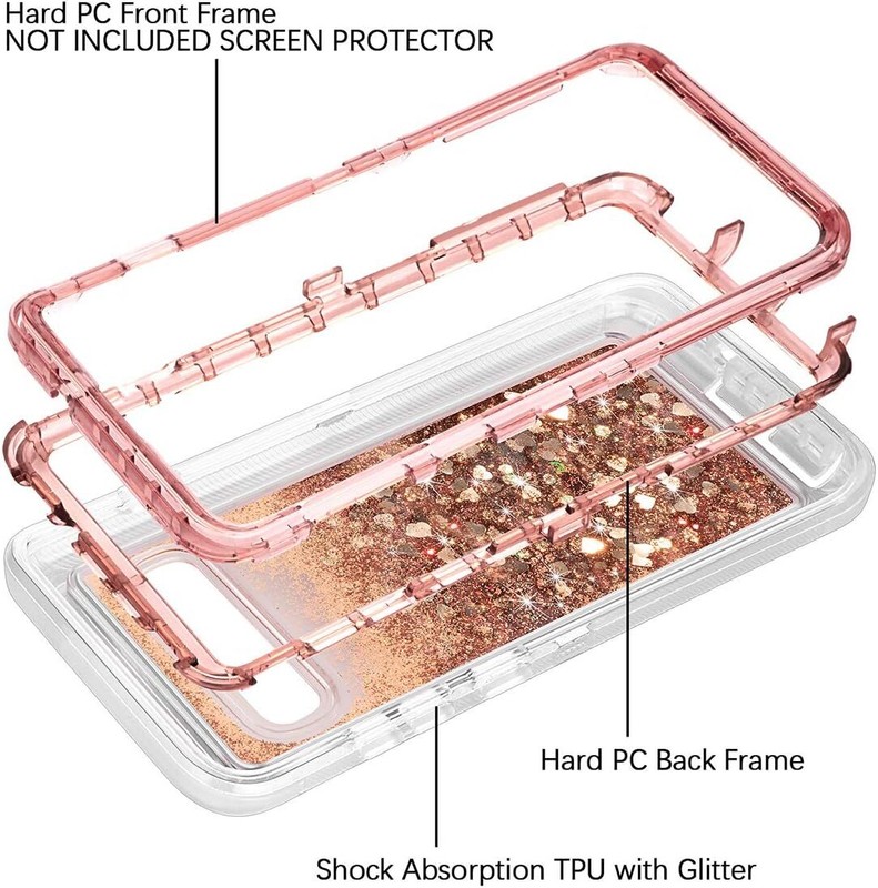 For Samsung Galaxy S10e S10 S10+Plus Shockproof Defender Liquid Glitter Case gallery