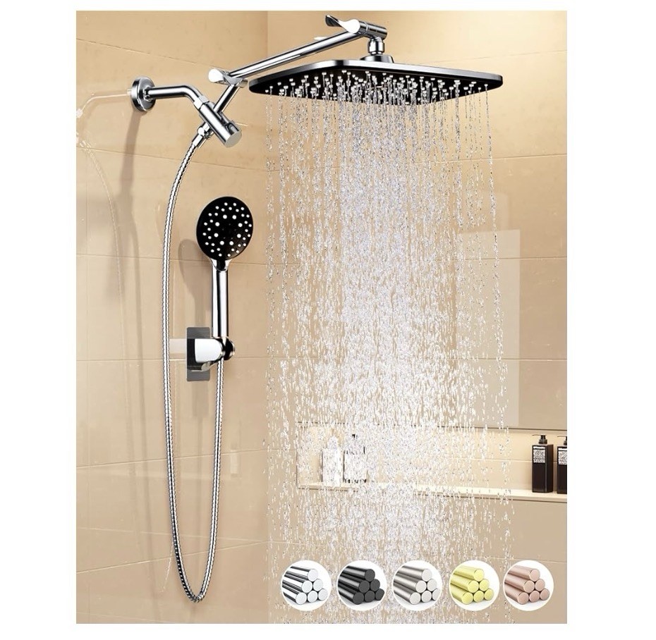 11.8" Rain Shower Head with Handheld, High Pressure Handheld Shower with Mult... gallery