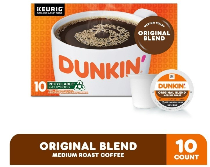 Dunkin’ Original Blend Medium Roast Coffee K-Cup Pods 10ct gallery