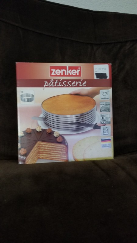 ZENKER 8 Layer Cake cutting guide. STAINLESS STEEL 26/28cm 10”/11” NIB Germany gallery