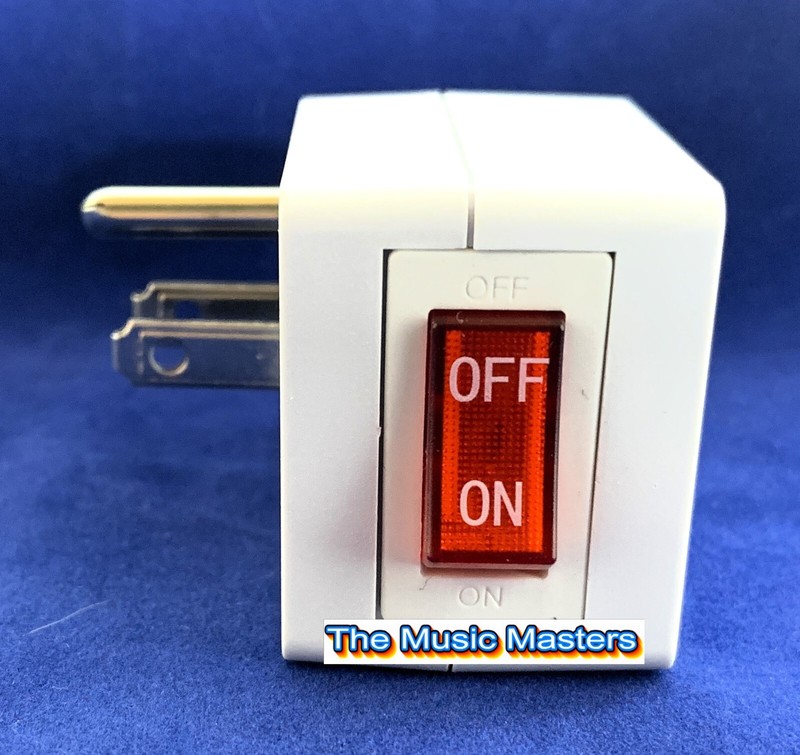4X Grounded On/Off LIGHTED POWER SWITCH Single AC Wall Plug Electrical Outlet gallery