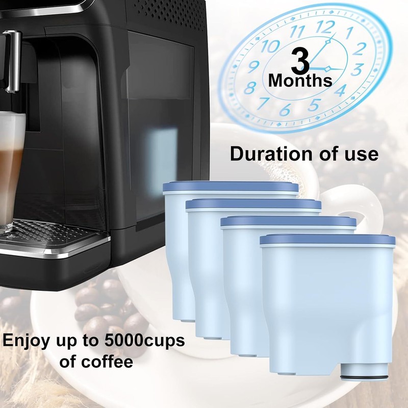 4Pack Coffee Machine Filters Compatible with AquaClean CA6903 gallery