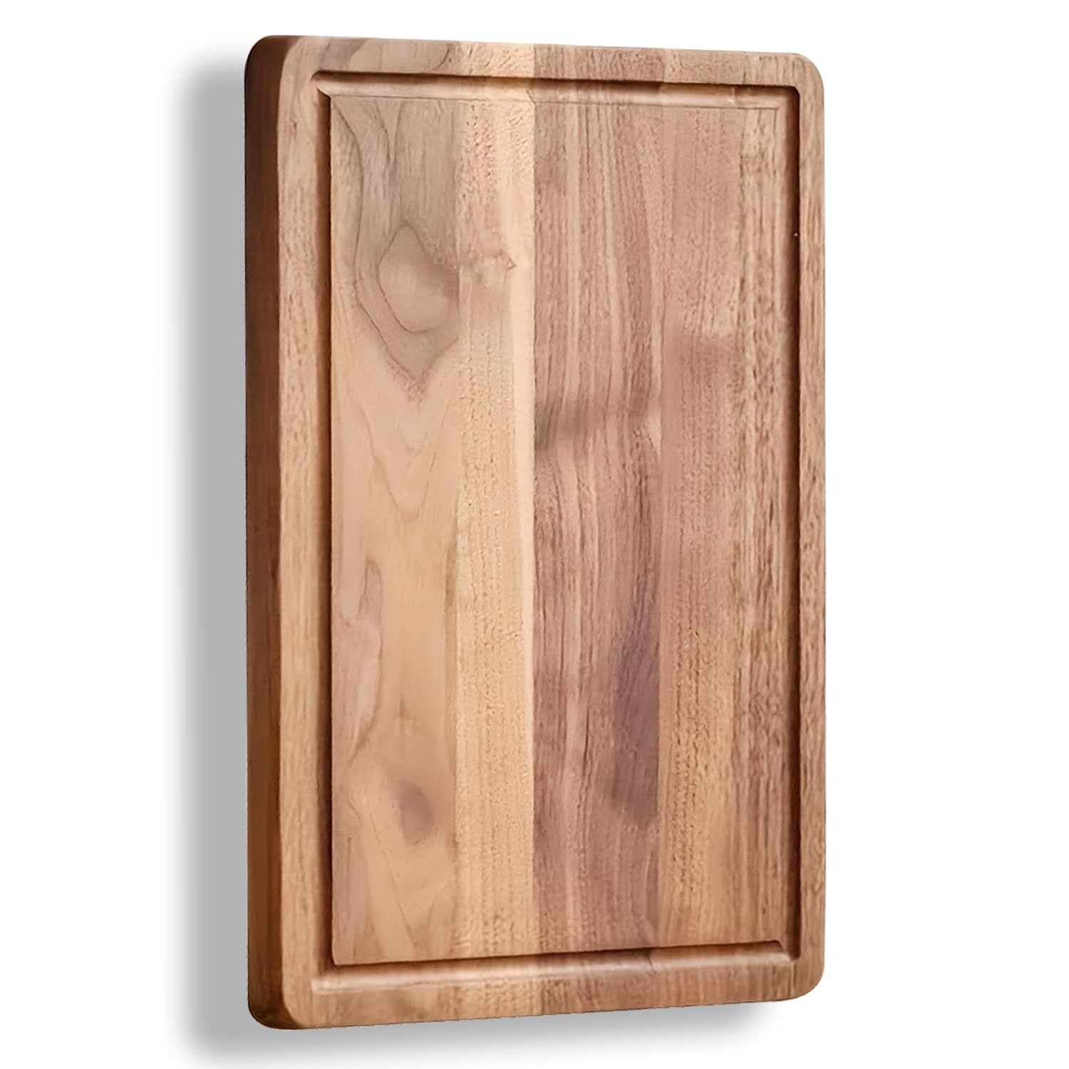 Wood Cutting Board for Kitchen Reversible Boards 13"L x 9"W, Brown gallery