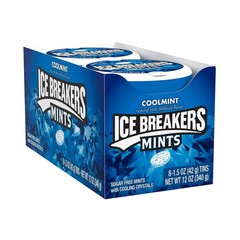 ICE BREAKERS Sugar Free Mints, Coolmint, 1.5 Ounce (Pack of 8)- 1 BOX