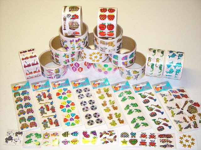 100 modules of assorted kid stickers party favor teacher reward stickers, MSS100 gallery