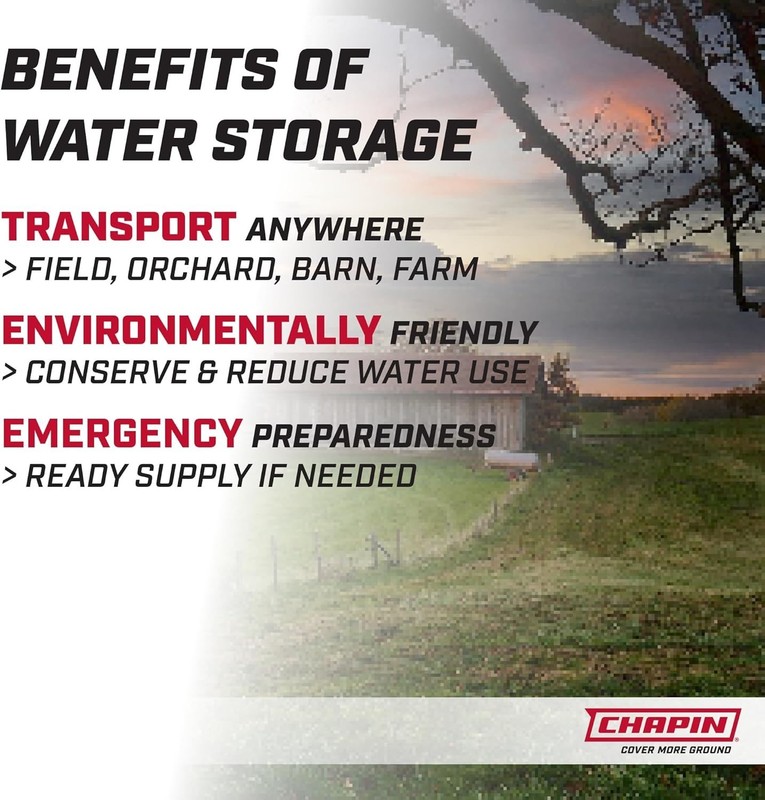 Durable 40-Gallon Plastic Water Storage Tank - Perfect for Orchards & Acreage gallery