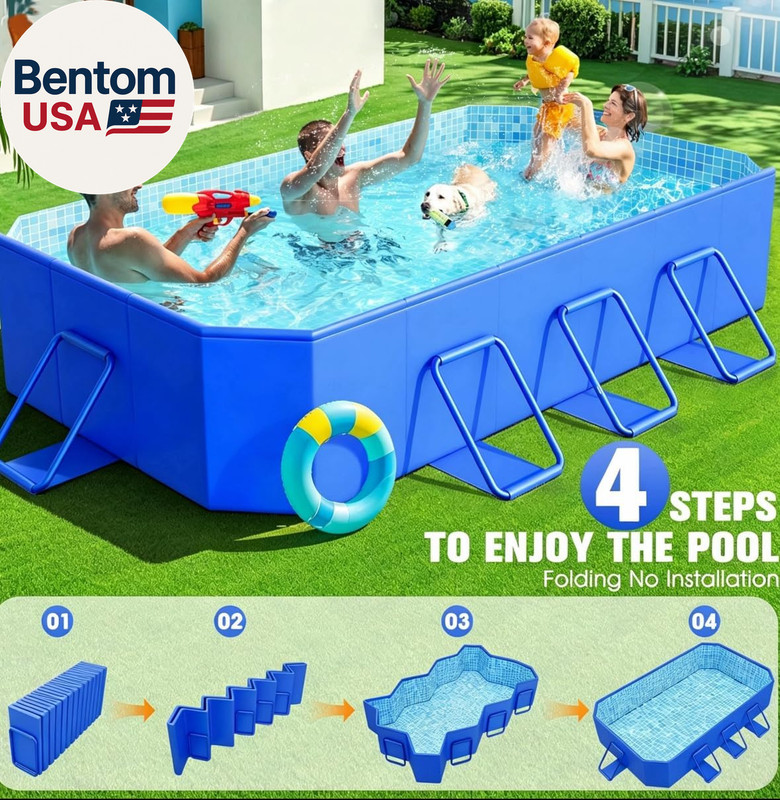 2026 Large Foldable Pool,Non-Inflatable Swimming Pool for Kid,Adult Collapsible gallery