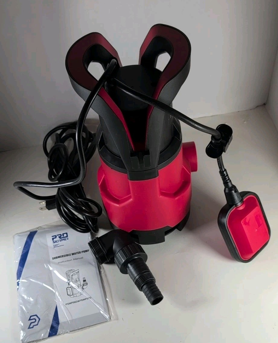 1HP 3700GPH Submersible Clean/Dirty Water Pump with Automatic Float Switch gallery