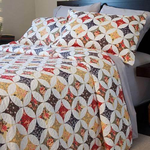 【NEW】LAVISH HOME 3-PIECE CASSANDRA PRINTED QUILT SET - KING gallery