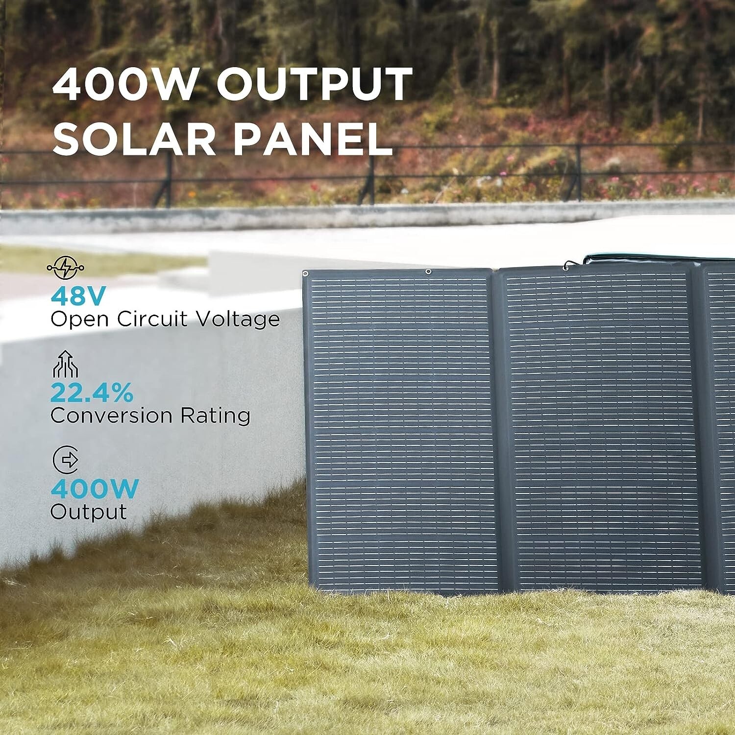 EcoFlow 400W Portable Solar Panel Foldable Solar Modules for Outdoor Camping gallery