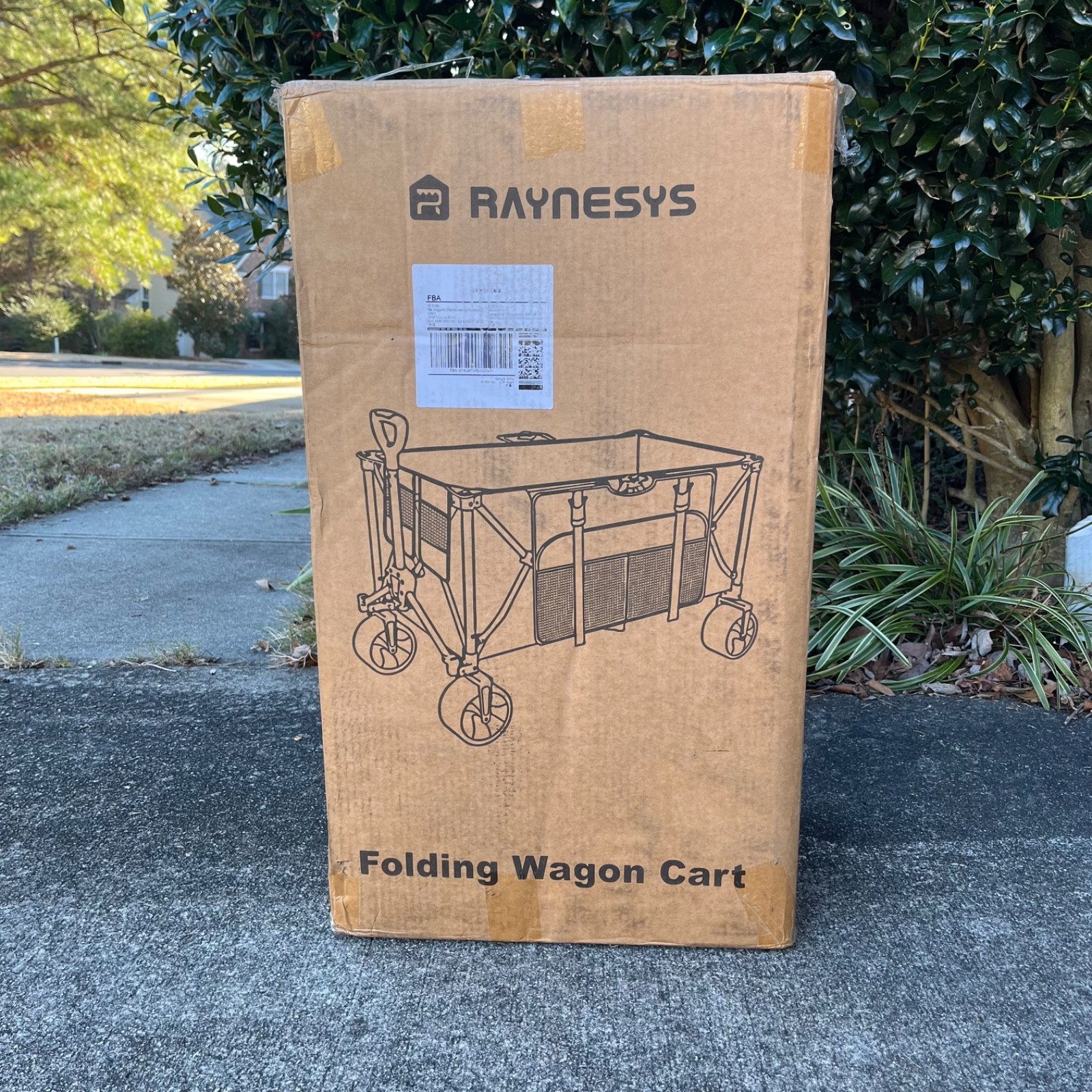 Raynesys300L Collapsible Wagon Cart All Terrain Wheels Folding 440lbs Heavy Duty gallery
