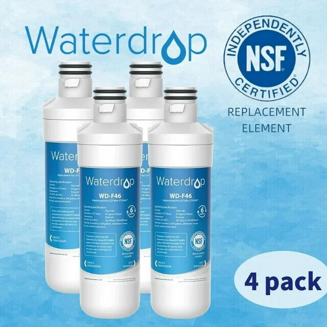 Waterdrop Replacement for LG® LT1000P® ADQ74793501 Refrigerator Water Filter gallery