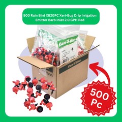 500 Rain Bird XB20PC Drip Irrigation Emitter 2.0 GPH Pressure-Compensating