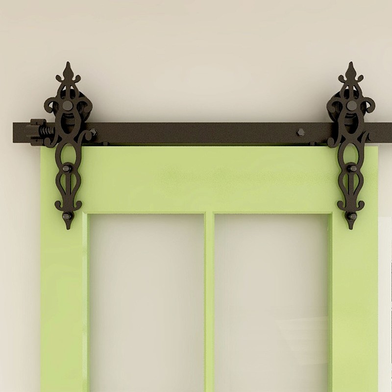 4FT -20FT Sliding Barn Door Hardware Track Single/Double Door Kit, Home/Kitchen gallery