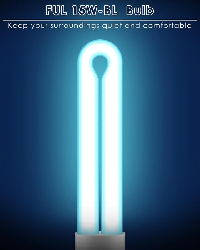 2 Pack Replacement Bulbs FUL15W BL with 4 Pin Base, U Shaped Lamp Tube Compatibl gallery