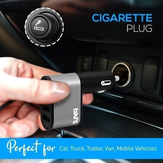 Pyle Electric Lighter with Dual USB Device Charge Ports & Flameless Design gallery