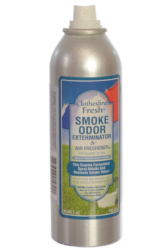 Smoke Odor Exterminator Remove Smell 7oz Spray Air Freshener Clothesline Fresh-4 gallery