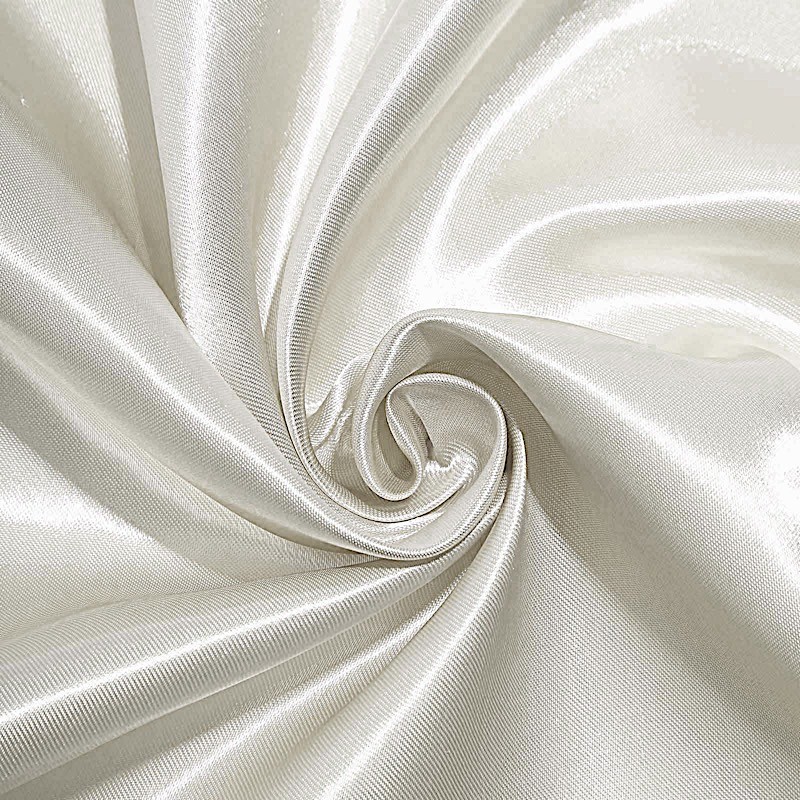 Ivory 120" ROUND Satin TABLECLOTH Wedding Party Home Kitchen Tabletop Linens gallery