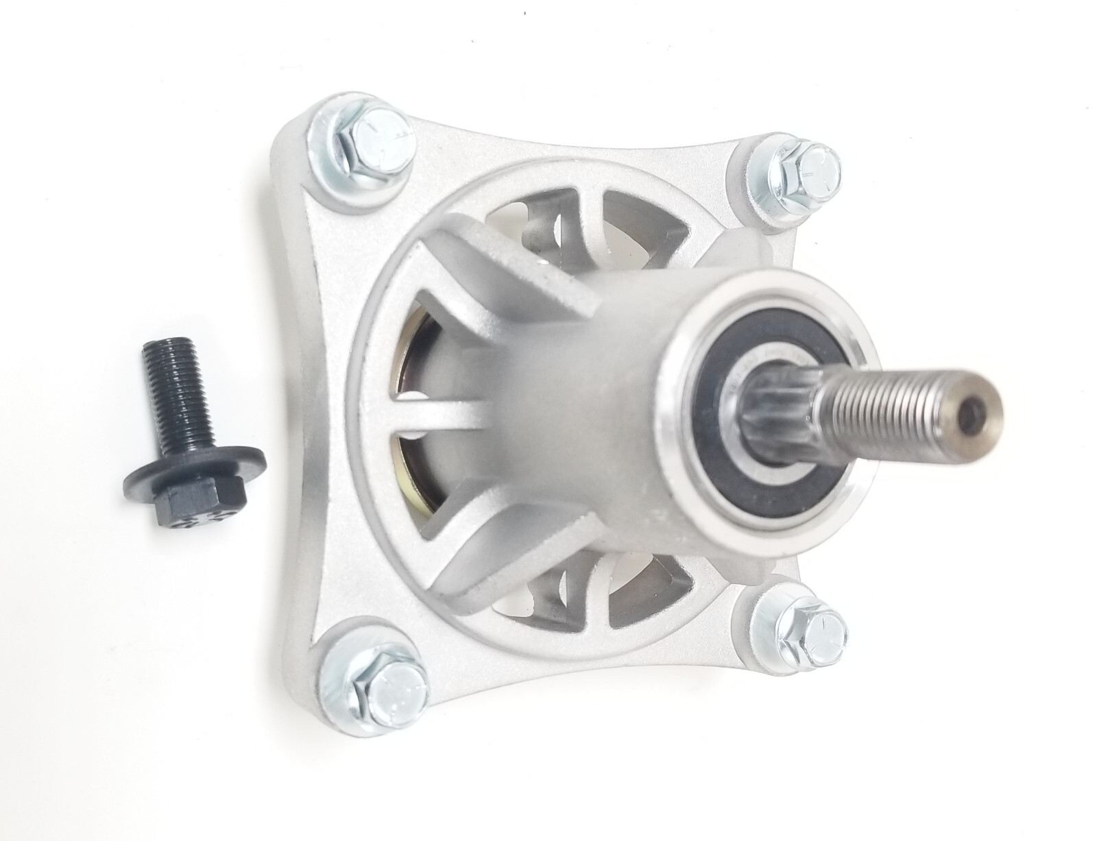 Spindle Assembly for Hustler 604214 Includes Blade bolt & Mounting Bolts gallery