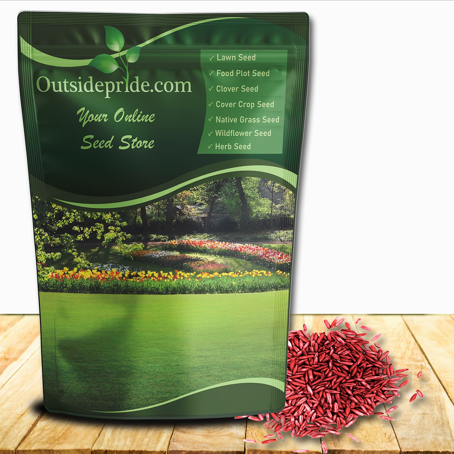 5 LBS - OptiGrowth Coated Creeping Red Fescue Grass Seed For Shade gallery