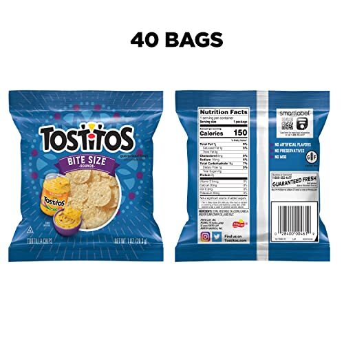 Tostitos Bite Sized Rounds Tortilla Chips 40 Bags Gluten Free 1Oz Each gallery