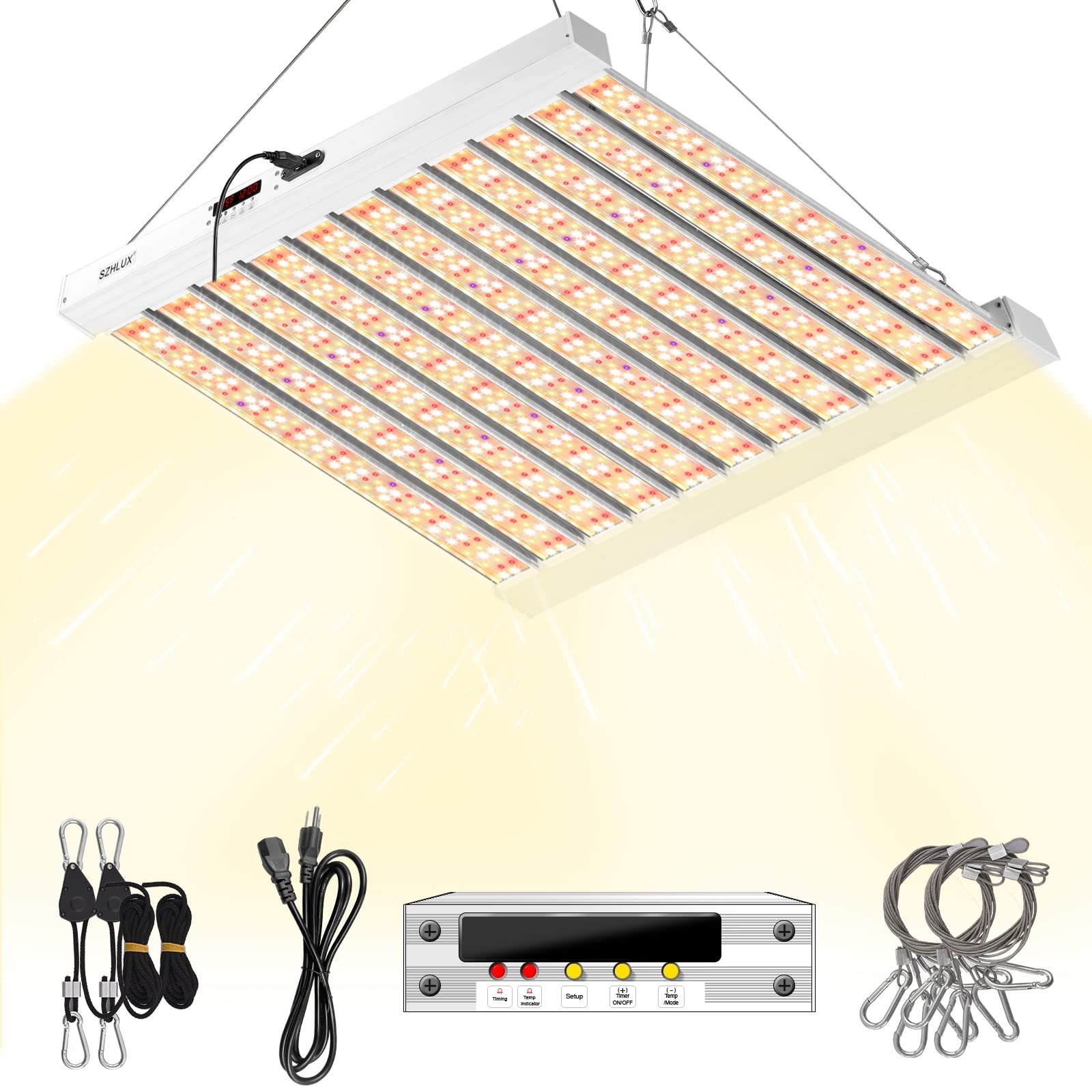 500W LED Grow Light 4x4/5x5ft with Timer and Temp Control, Full Spectrum Grow... gallery
