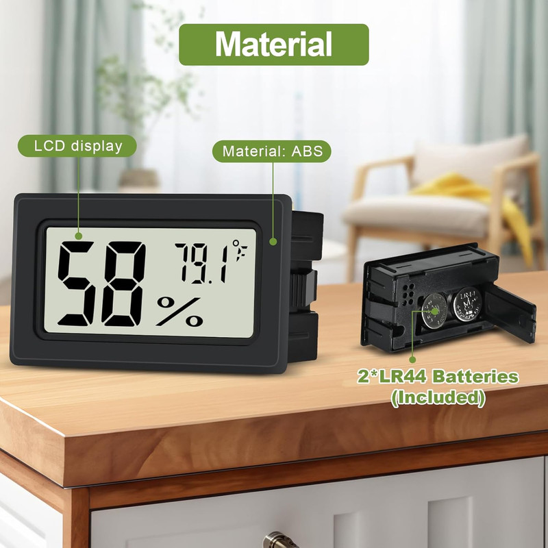 6 Pack Digital Thermometer Hygrometer Indoor Temperature Humidity Meter LCD gallery