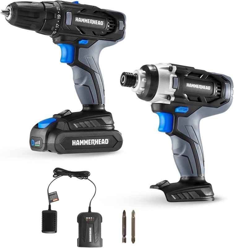 Cordless 20V 2-Tool Combo Kit: Drill and Impact Driver with Battery and Charger gallery
