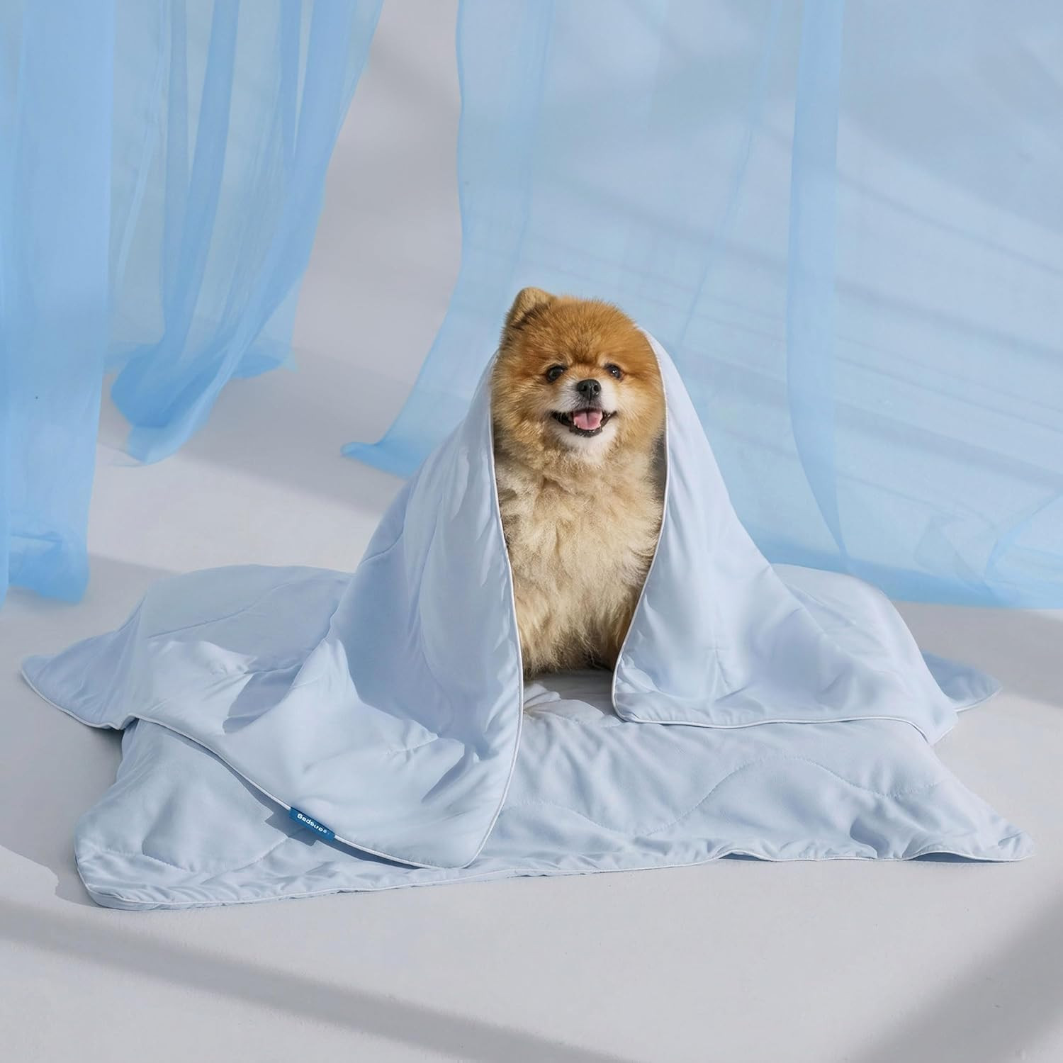 Bedsure Cooling Blanket for Small Dogs with Breathable Air-Core Fill Q-MAX 0.4 - gallery