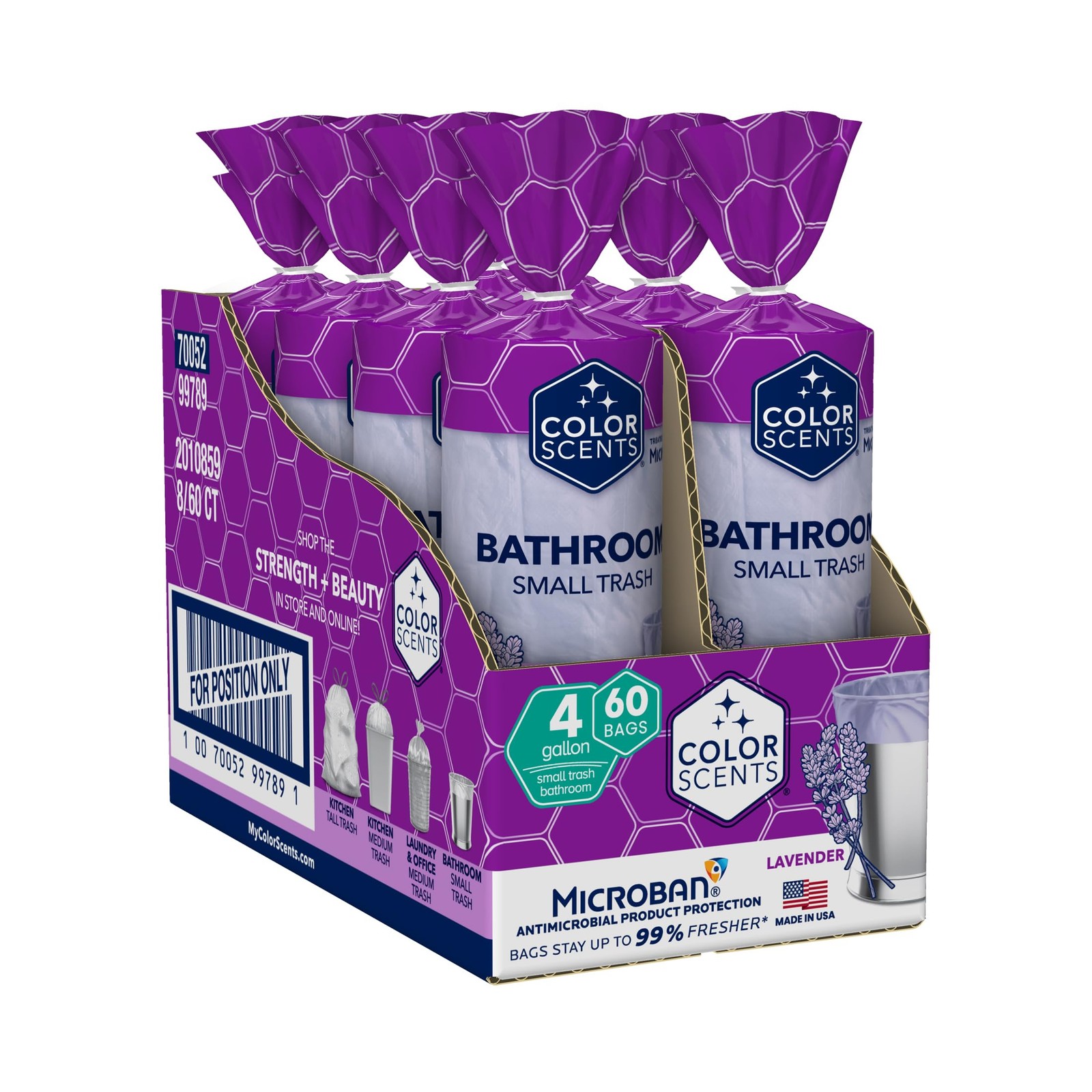 Small Trash Bags - 4 Gallon, 480 Total Bags (8 Packs of 60 Count), Twist Tie ... gallery