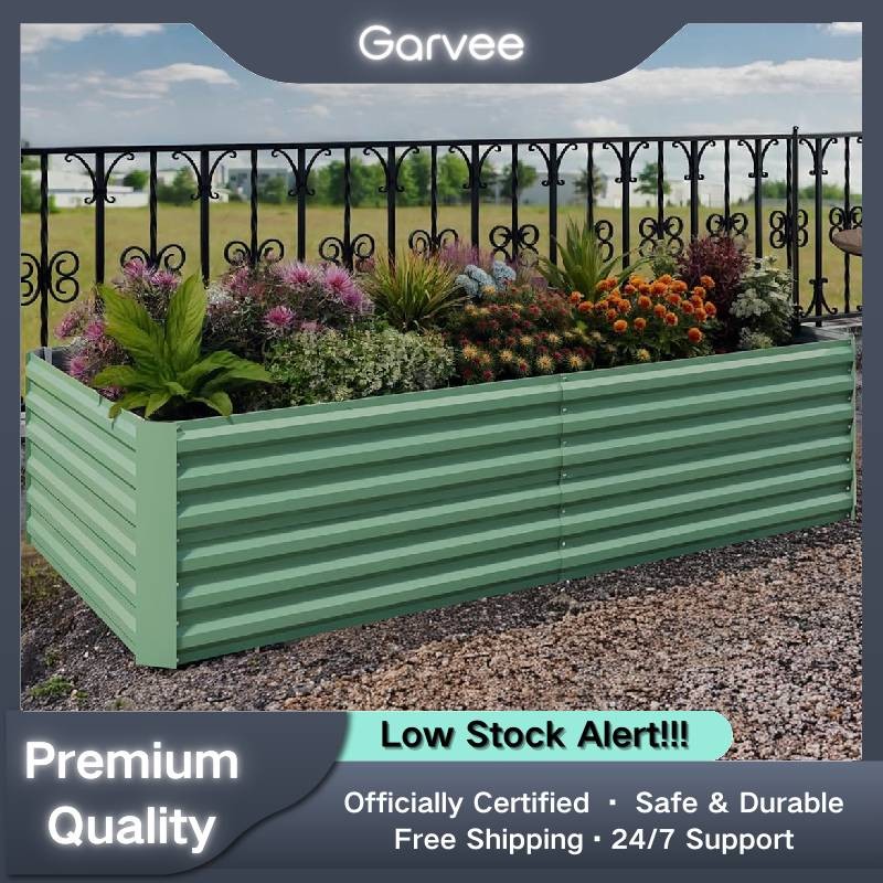 24in Tall 6x3x2ft Galvanized Raised Garden Bed Easy Assembly Rust-Resistant Vege gallery