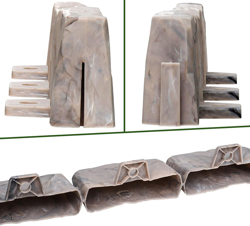 Landscape Edging Garden Edging Border Faux Stone Edging,91Ft X 2.75 in Tall Deco gallery