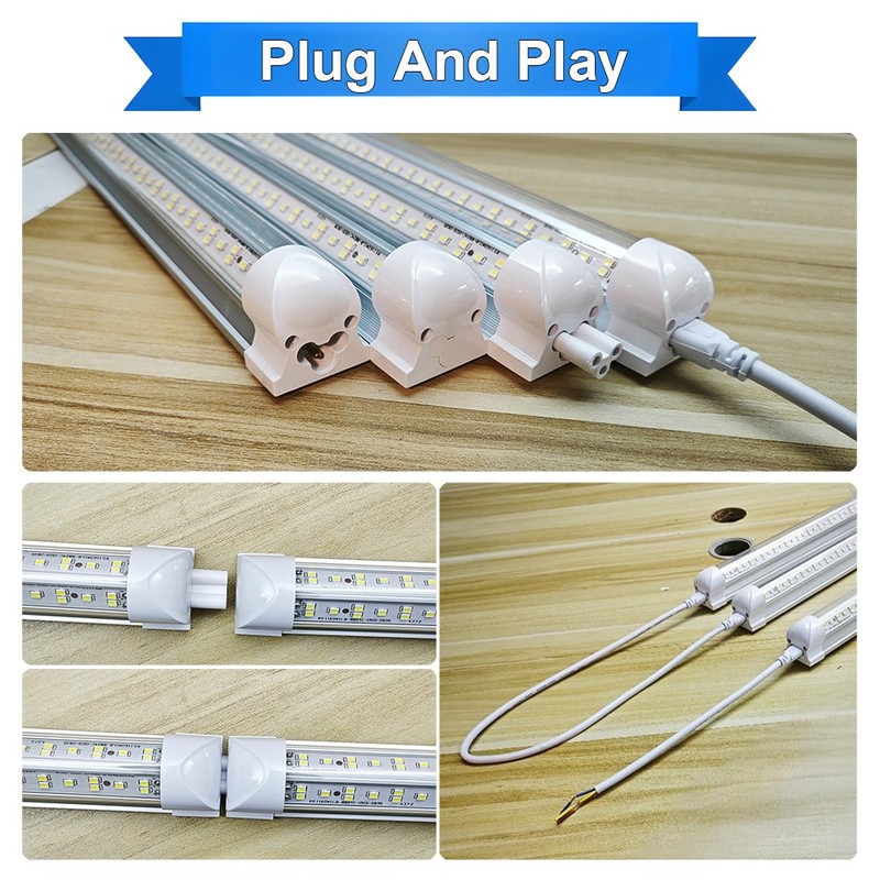25 Pack 8Ft Led Hanging Light Fixture 144W 18000Lm 8 Foot Led Garage Light 6500K gallery